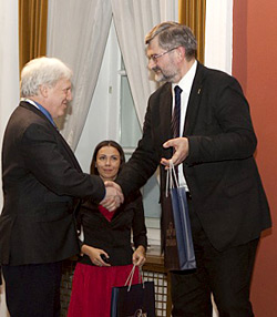 Mayor Arturas Zuokas with Gary McVey